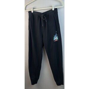 Disney Parks Walt Disney World Sweatpants Joggers-Black-Women's S Mini Mouse